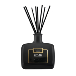 Fragrance sticks in Ceylon scent, 150 ml. Reed diffuser with a blend of natural essential oils for a long-lasting, aromatic experience.