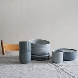 Hollyhock mug - fjord blue - 200 ml
