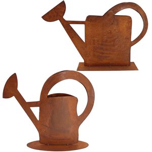 Tuindecoratie gieter voor planten | vierkant | Vintage decoratie