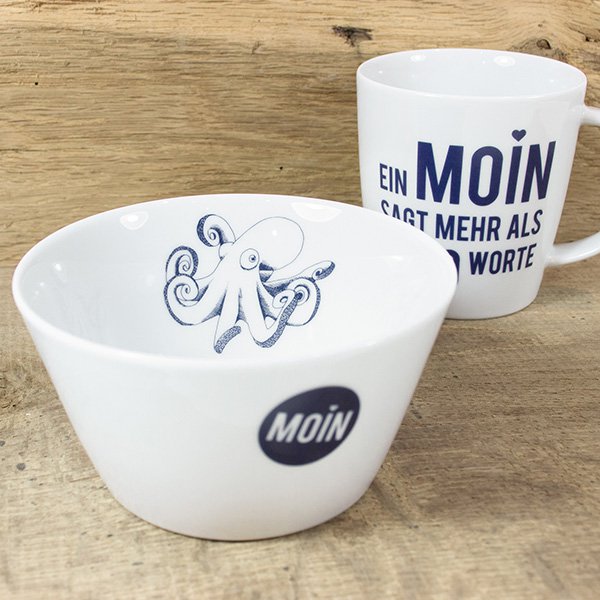 Grand mug en porcelaine Moin