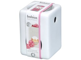  Square aromatic wax burner with pink and white accents. Made of durable plastic material. Designed for melting scented wax to fill a room with pleasant fragrance.