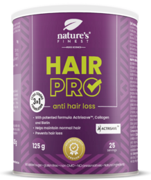 Hair Pro supplement for anti-hair loss, containing biotin, zinc, and other essential vitamins and minerals to support healthy hair growth.