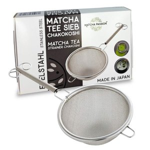 Matcha theezeefje Chakoshi gemaakt van roestvrij staal