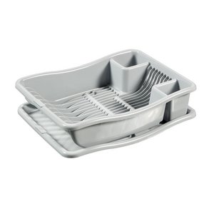 Curver dish drainer with gray plateau