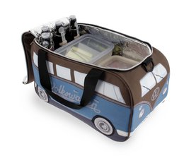 Volkswagen VW T1 Bus Bolsa Nevera (25 l) - Petróleo y Marrón