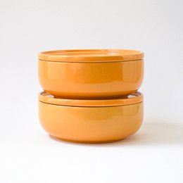 Skål 16 cm Stokrose - gul - 600 ml