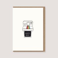 Folding card with envelope - "Polaroid - Happy BIRTHDay"