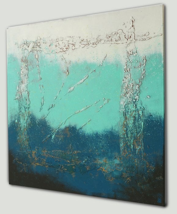 Schilderij - Oceanic Square Light