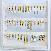 Best seller kit of 20 Christmas gold stainless steel earrings