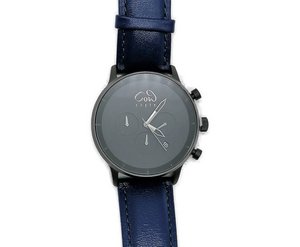 CHRONO Deep Blue Leather | Modern accessory