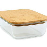 Glass containers with bamboo lid 1400 ml
