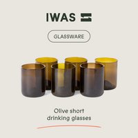 Drinking glasses Olive - Short (set of 6)