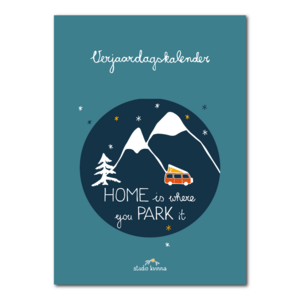Camping birthday calendar