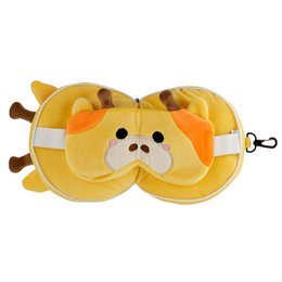 Relaxeazzz Giraffe Plush Travel Pillow & Eye Mask
