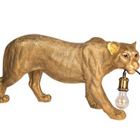 Leopardenlampe Gold