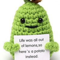 Q-N6.2 T2405-010 Knitted Positive Potato 8.5cm