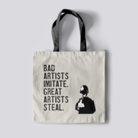 Banksy's Graffiti Mini Tote Bag - Bad Artists Imitate