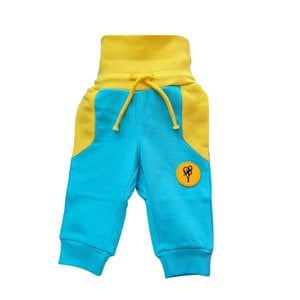 Bio Baby Softbundhose für Jungen Jogginghose, Gelb-Blau