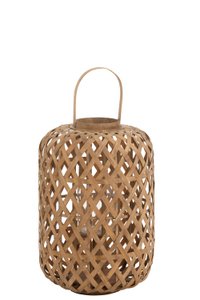 J-Line lantern Garden - bamboo - natural - small
