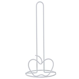 KÜCHENROLLENHALTER AUS WEISSEM METALL °14X33CM LL80059