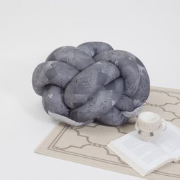 Knotty Knot Large Knot Cushion - Black Jeans