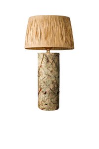 Raffia en Alpine Hay tafellamp Ø 8 x 21 (voet) cm E14