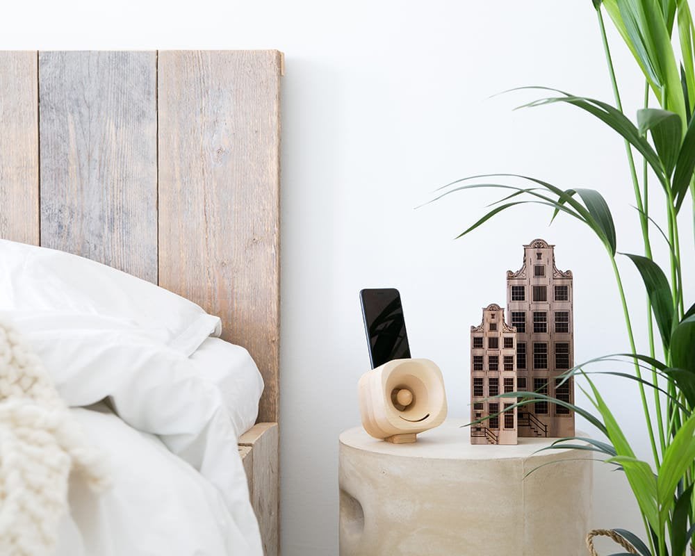 Walnoot Amsterdam Grachtenhuizen Decor van Wooden Amsterdam