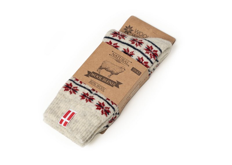 Calzini di lana scandinavi "Danimarca"