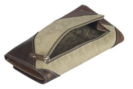 Cartera de mujer Sunsa. monedero de cuero. Cartera con protección RFID. Cartera sostenible hecha con retales de cuero. Cartera de mujer grande con muchos compartimentos para tarjetas de crédito: cartera/cartera para mujer, la mejor idea de regalo.