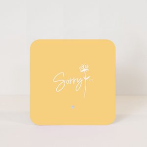 Postkarte holografisch Sorry…