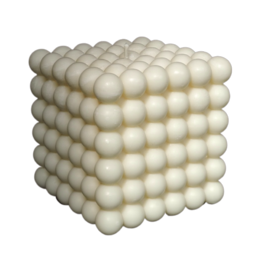 Large, round, white candle with a tall, cylindrical shape.