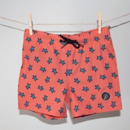 Pantaloncini da bagno ragazzo - 'Turtely Awesome'