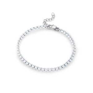 Klassieke zilveren ketting enkelschijf