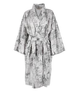 Sateen bathrobe kimono with bag Secret Love Story of Royal Vilnius