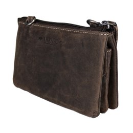 Lille skuldertaske I 3 farver Buffalo Læder - Festivaltaske - Lædertaske Lille - Crossbody taske til kvinder - Str. M