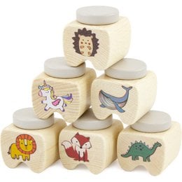 The product is a set of 12 wooden toy boxes with animal designs. The boxes are made of wood and feature various animal shapes and patterns, including a lion, whale, dinosaur, and more. The description should focus on the key details of the product, such as the materials, shapes, and designs, to enable effective semantic search.
description: This set of 12 wooden toy boxes features a variety of animal designs. The boxes are made of durable wood and each one showcases a different animal shape or pattern, such as a lion, whale, dinosaur, and more. The vibrant, colorful designs make this a fun and engaging toy for children. The compact size and sturdy construction make these boxes suitable for storing small items or as decorative accents.