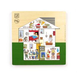 Houten Puzzel - 'Huis' - Joost Swarte