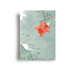 Postkarte 'Partytier'