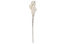  White artificial calla lily plant, 20 inches tall, with a simple, elegant design.