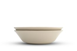 Set di 4 ciotole in porcellana Bascuda® | Ciotole da 14 cm e 18 cm perfette per porridge, colazione, zuppe, cereali, insalate, dessert | Lavabile in lavastoviglie, microonde e forno