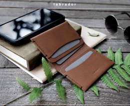 Leather "Navigo" card holder