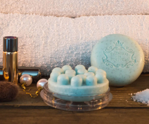 Essensias Body Scrub - Massageseife, Veilchen mit Traubenkernen