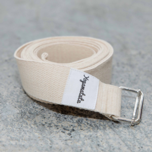 Organic yoga strap Ecru