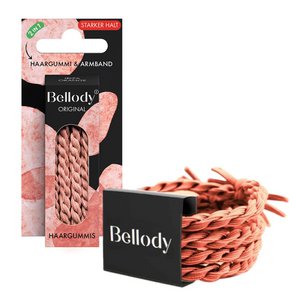 Hair ties Orange - Bellody®(4 pcs.) - Stylish braided hair ties