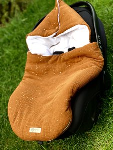 Bio-Baby-Fußsack aus Musselin, Öko-Tex, Gots-zertifiziert: Kinderwagen- und Autositz-Schlafsack
