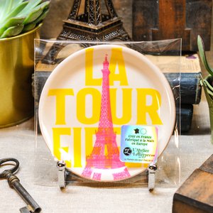Klein bekerblad van de Eiffeltoren