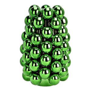 Vaas Bubble gemaakt van porselein, donkergroen (B/H/D) 16x24x16cm