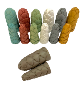 Mini Earth Flower Buds Lr/7pc