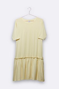 Lea dress in light yellow for women
