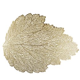 Goldene Eichenblattplatte